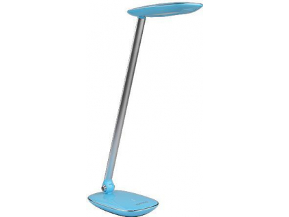 Modrá LED stolní lampička s USB 9W Moana denní bílá