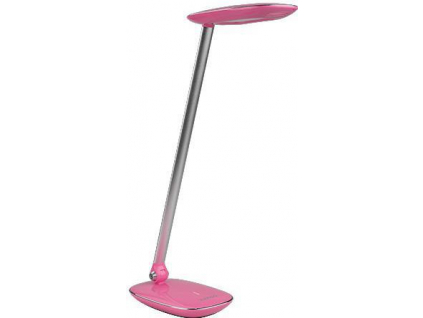 Růžová LED stolní lampička s USB 9W Moana denní bílá