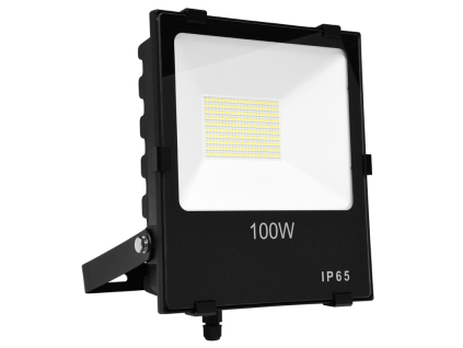 Černý LED reflektor 100W extra 5000K