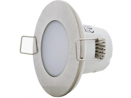 Broušený chrom vestavné podhledové LED svítidlo 5W spotlight teplá bílá