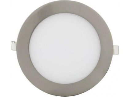 8064 matny chrom vestavny led panel 90mm 3w tepla bila