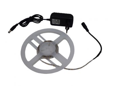 LED páska 4,8W/m bez krytí kompletní sada (Barva světla Denní bílá, Délka 1,5m)