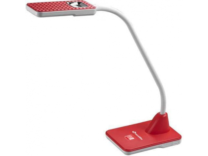 LED stolní lampa 5W 12 SMD s lupou červená