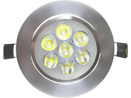 LED vestavné bodove svítidlo 7x 1W denní bílá