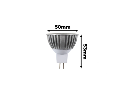 Barevná LED žárovka MR16 / GU5,3 modrá