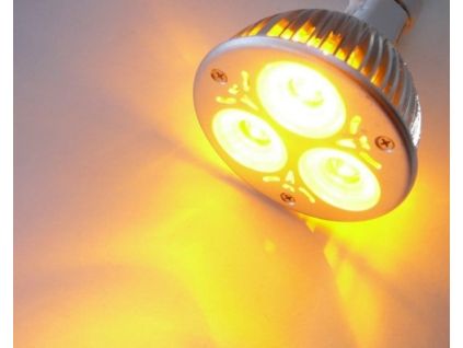 94503 4 barevna led zarovka mr16 zluta 3 6w