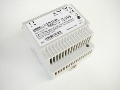 LED zdroj 12V 24W na DIN lištu IP20 vnitřní