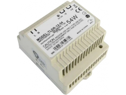 LED zdroj 12V 54W na DIN lištu IP20 vnitřní