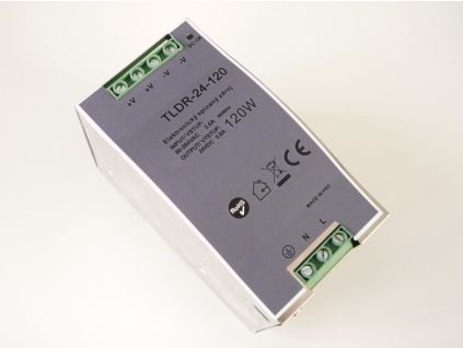 LED zdroj 24V na DIN lištu IP20 vnitřní (Výkon 120W)