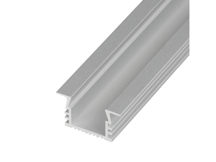 LED profil V6 - vestavný, Profil bez krytu 2m