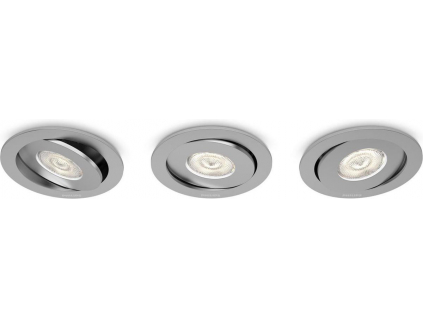 LED Asterope svítidlo zápustné hliník set 3x4,5W selv 59183/48/16