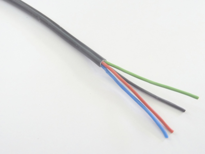 RGB kabel 4x0,5 kulatý barva bílá