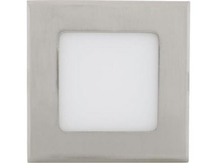 chromový vestavný LED panel 120x120mm (Barva světla Teplá bílá, Stmívatelnost Stmívatelný, Výkon 6W)