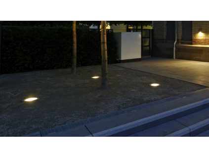 Pojezdové zemní LED svítidlo 24W teplá bílá