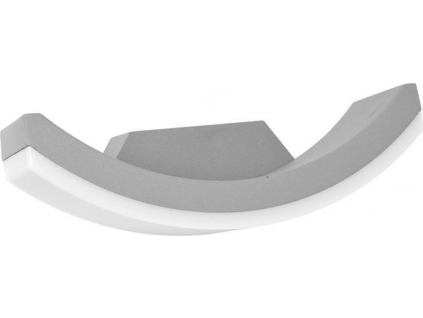 Šedé moderní nástěnné LED svítidlo 8W denní bílá 540lm