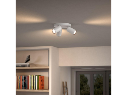 Philips LED bodove přisazené svítidlo GU10 3x10W denní bílá bílé Pongee 50583/31/PN