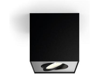 Philips LED bodove přisazené svítidlo 4,5W černé Box teplá bílá 50491/30/P0