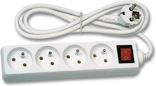 Prodlužovací kabel 4 zásuvky s vypínačem 1,5m