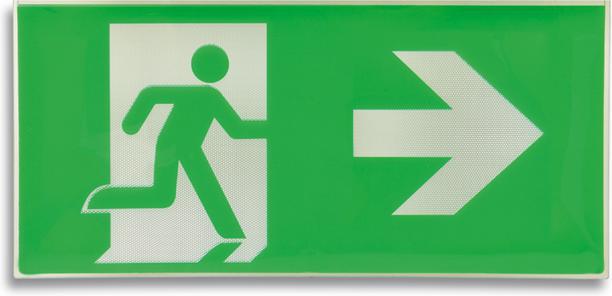 Plastová etiketa EXIT k 48 vpravo Plastová etiketa EXIT k 48 vpravo