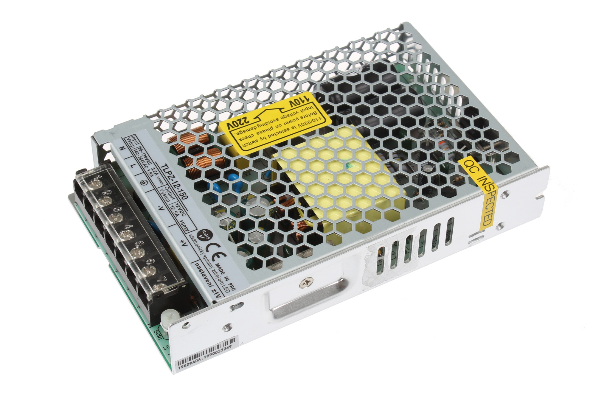 Transformátor 12V 12,5A 150W