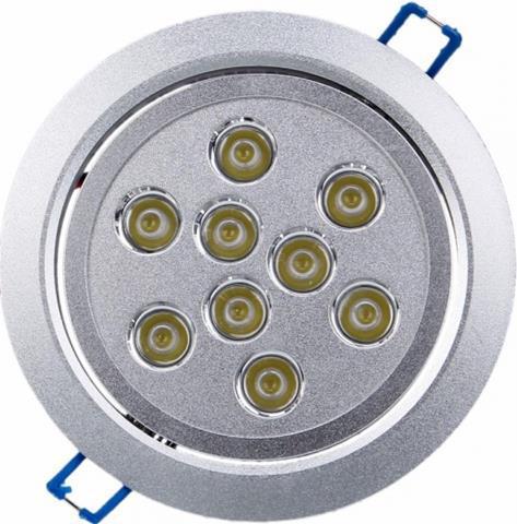 LED vestavné bodove svítidlo 9x 1W teplá bílá