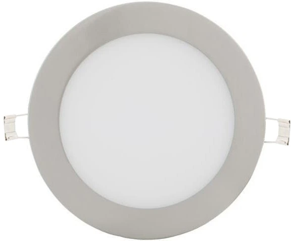 Chromový kruhový vestavný LED panel 166mm Denní bílá