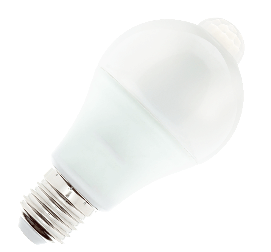 RLL 317 LED žárovka s PIR čidlem A60 E27 8W teplá bílá
