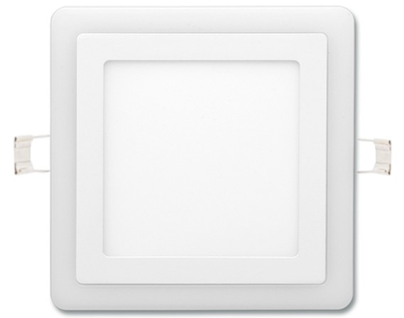Bílý vestavný LED panel DUO 18W