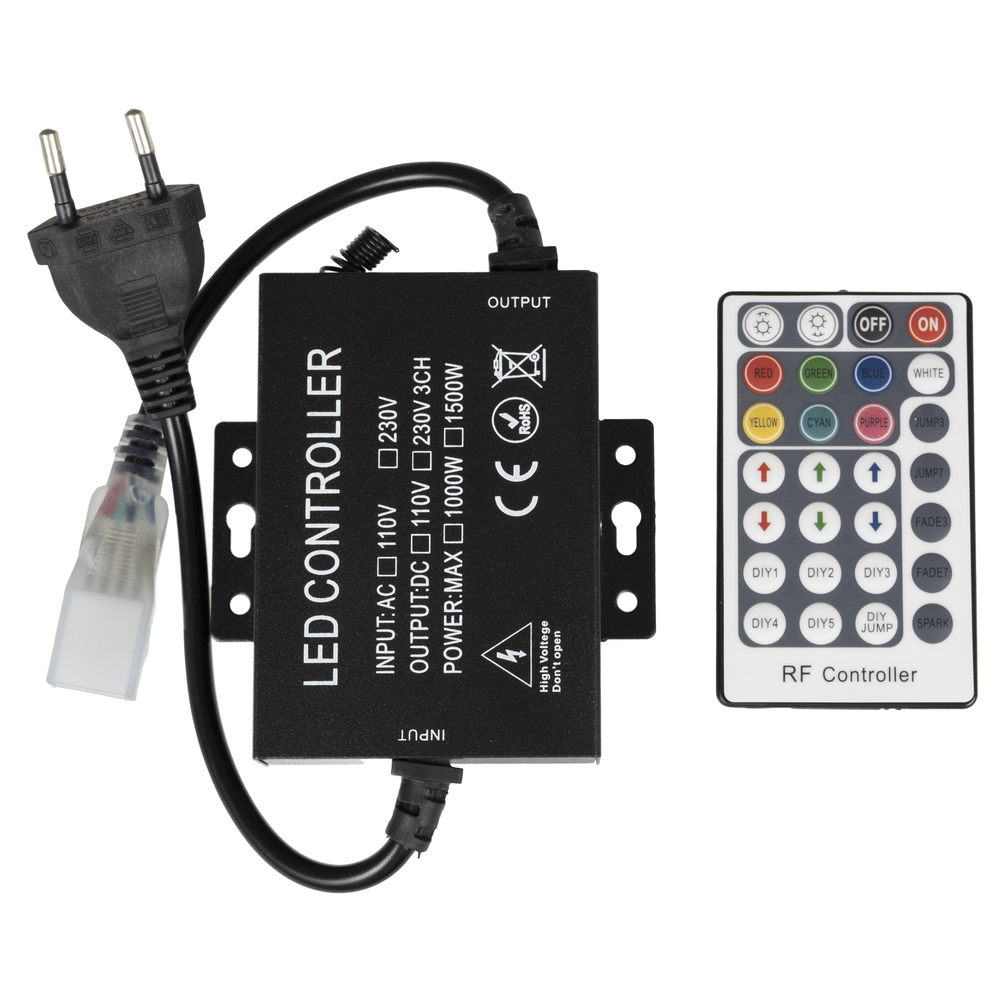 LED ovladač RGB 230V 28B