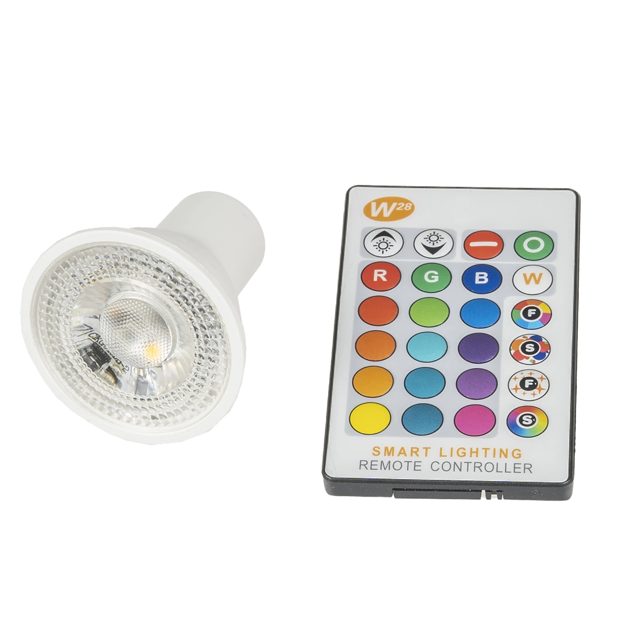 LED žárovka RGBW GU10 60° RGB