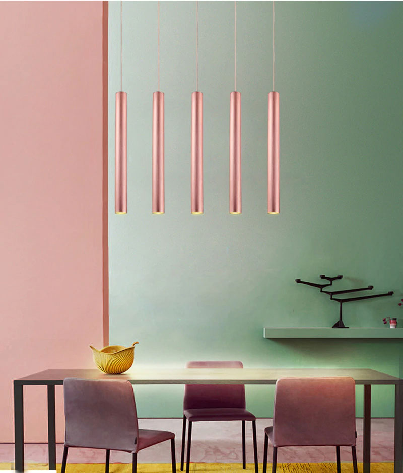 Ružové LED vestavné thin