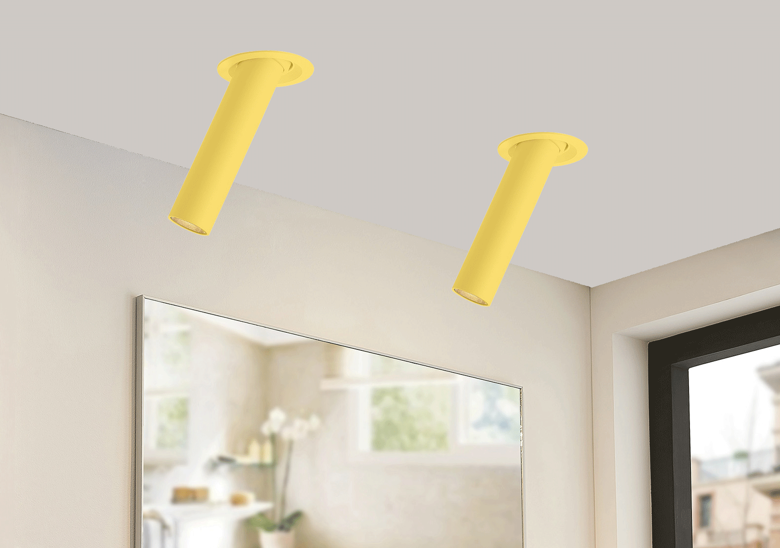 Zlaté LED vestavné thin svítidlo