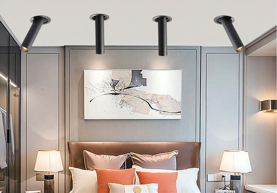 Zlaté LED vestavné thin svítidlo