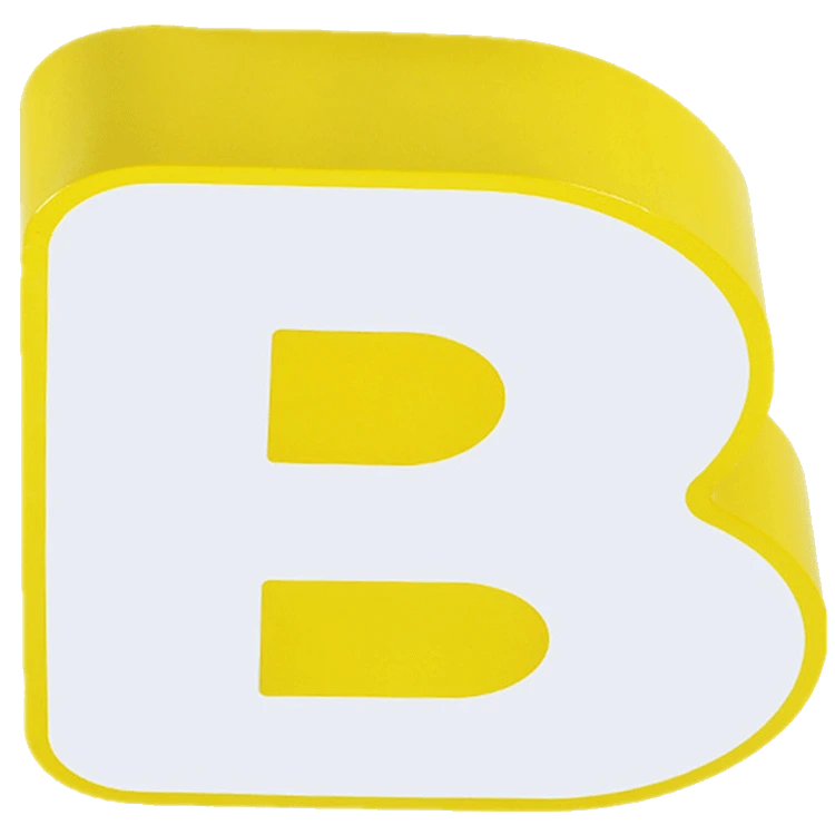 Žlutý stropní LED panel B 36W denní bílá