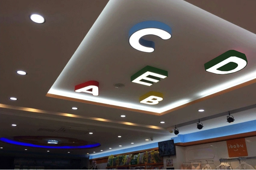Zelený stropní LED panel E 18W denní bílá