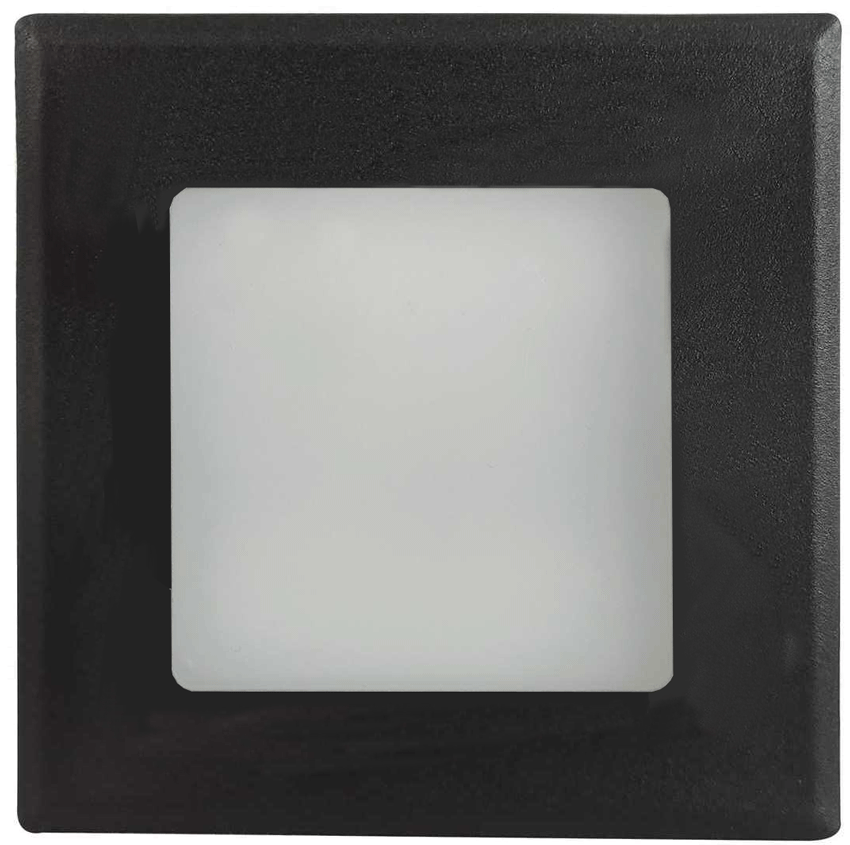 Černé LED vestavné svítidlo DECENTLY IP54 1,7W CCT