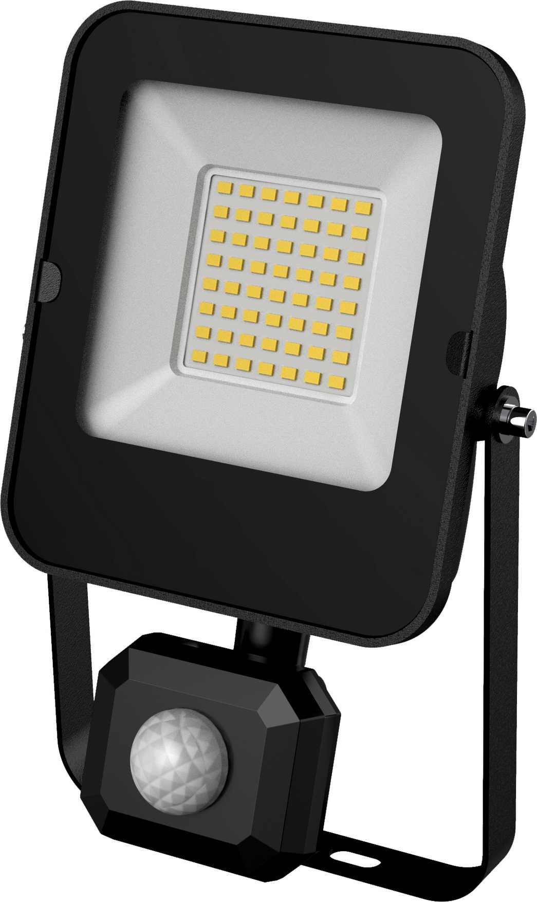 LED reflektor 30W s PIR pohybovým senzorom SMD denná biela