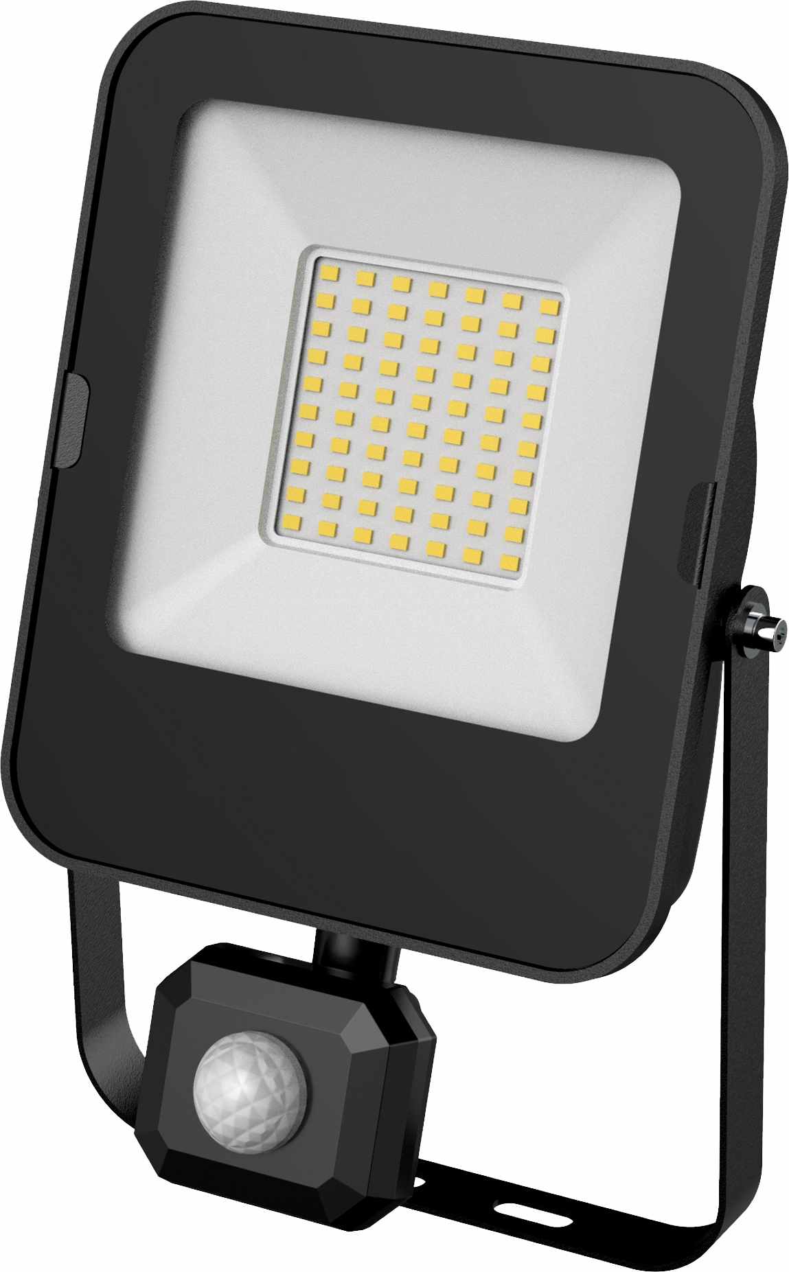 LED reflektor 50W s PIR pohybovým senzorom SMD studená biela