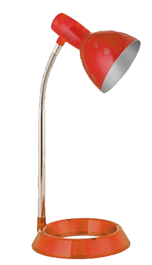 Červená LED stolní lampička NEMO 7W teplá bílá