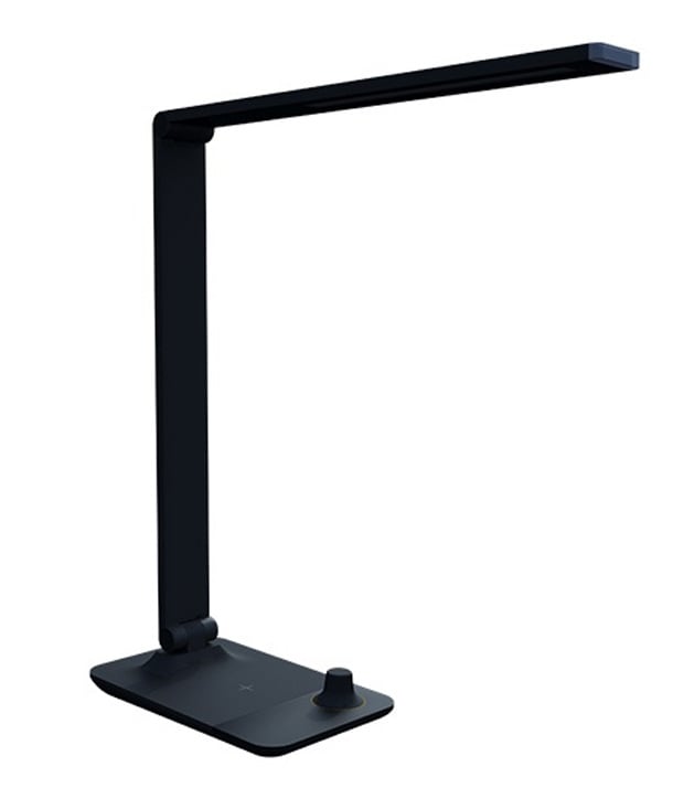 Černá LED stolní lampička MASTER 10W s bezdrátovým nabíjením CCT