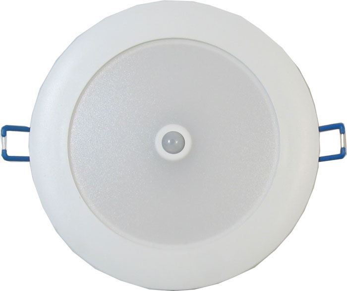 LED zabudovateľné svetlo 11W s PIR senzorom 230V denná biela