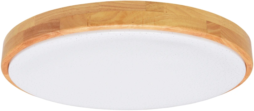 LED stropní svítidlo s dálkovým ovladačem 24W 420mm světlé dřevo LENA CTT