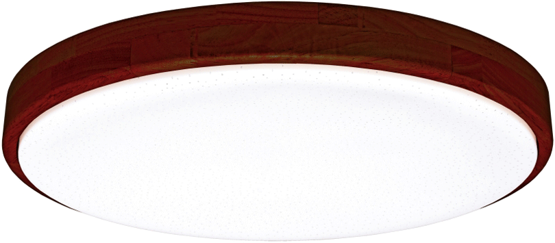 LED svítidlo s dálkovým ovladačem 24W 420mm tmavé dřevo LENA