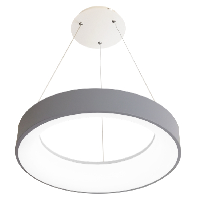 šedé LED závěsné kulaté svítidlo 40W CCT 3000-6500K NEST