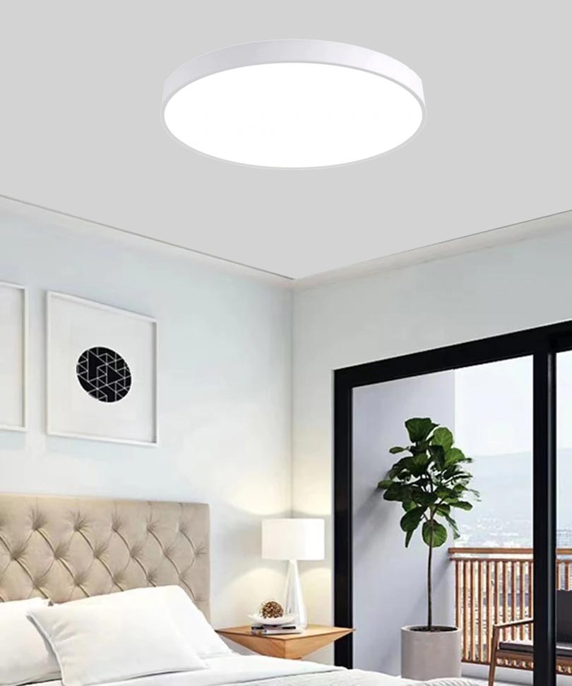 Biely stropný LED panel 400mm 24W denná biela s čidlom