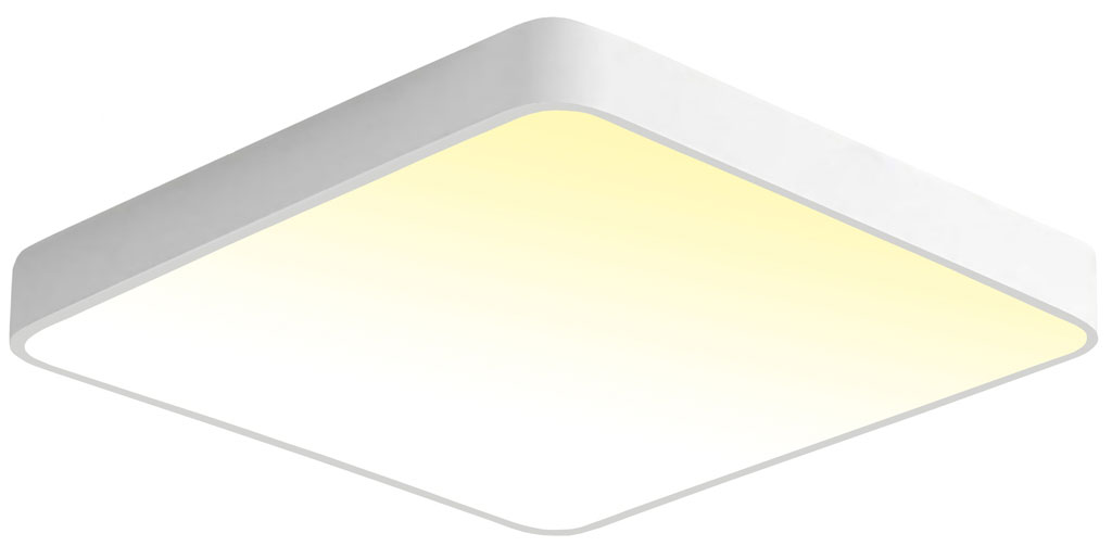 Biely stropný LED panel 400x400mm 24W teplá biela s čidlom