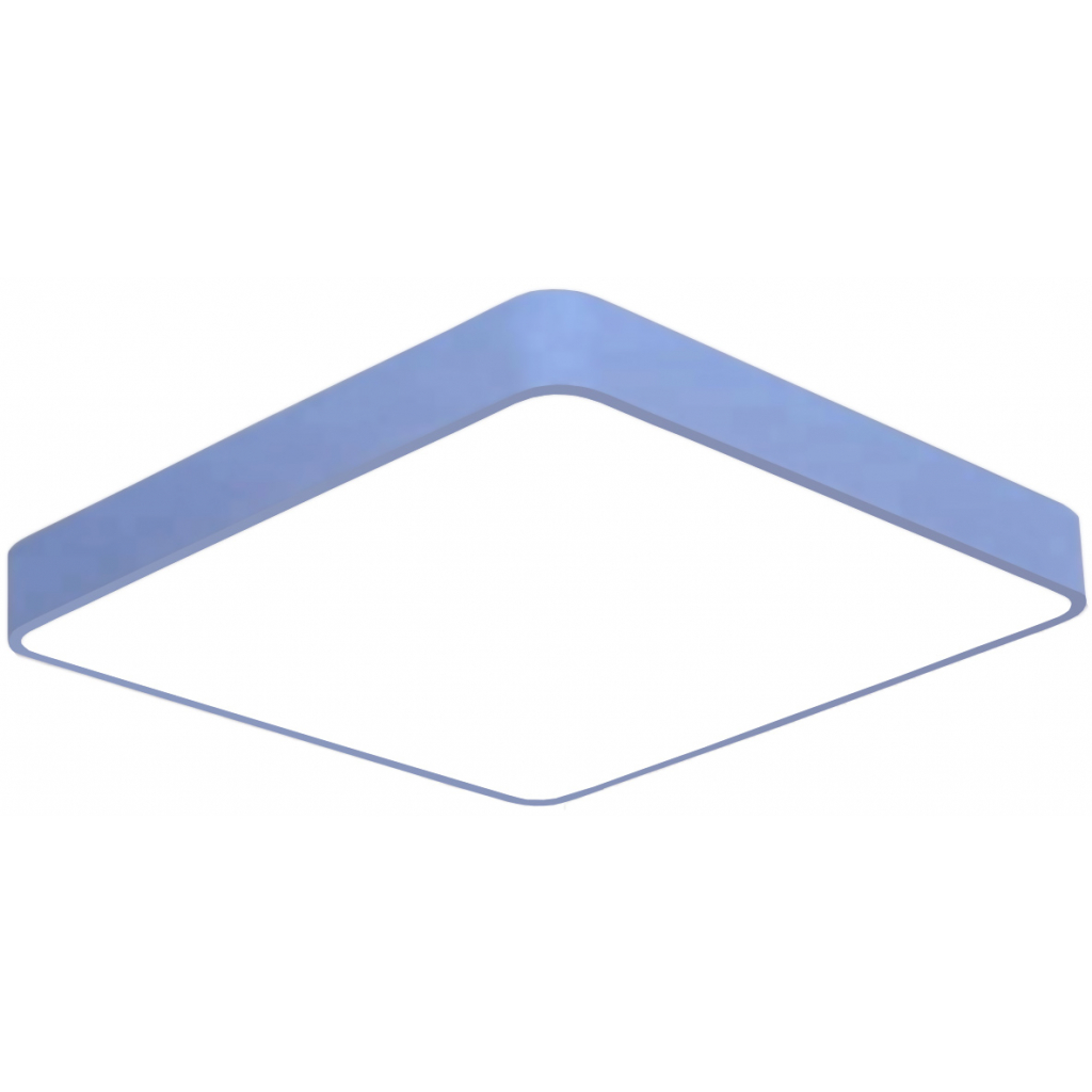 Modrý stropný LED panel 400x400mm 24W teplá biela s čidlom