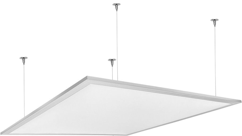 Bílý závěsný LED panel 600x600mm 45W denní bílá