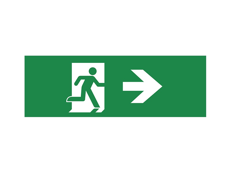 PIKTOGRAM šípka doprava 240 x 75 mm