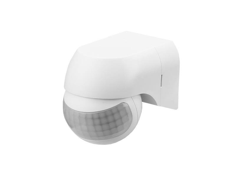 SENSOR PIR pohybový senzor 180° IP44 biela